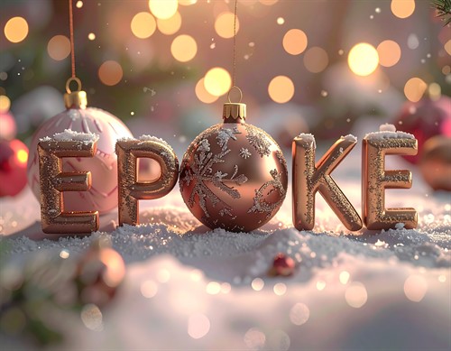 Firefly EPOKE Written With Christmas Ornaments Realistic Shallow Of Depth 353977